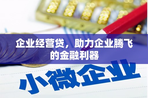 麦积企业经营贷，助力企业腾飞的金融利器