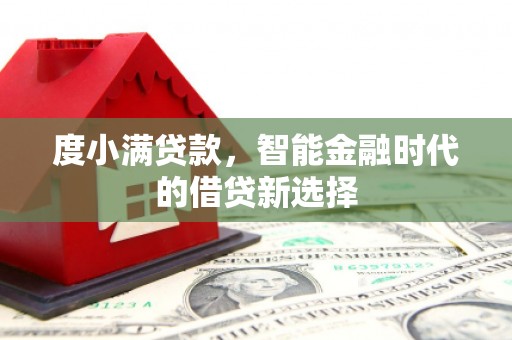 观音度小满贷款，智能金融时代的借贷新选择