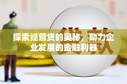 庐阳探索经营贷的奥秘，助力企业发展的金融利器