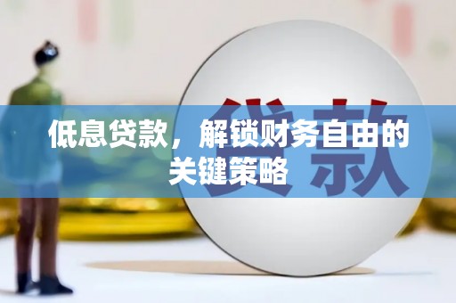 濮阳低息贷款，解锁财务自由的关键策略