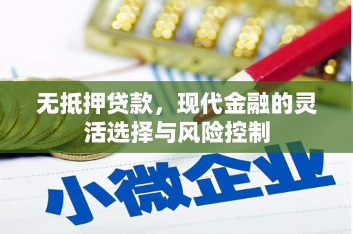 吉县无抵押贷款，现代金融的灵活选择与风险控制