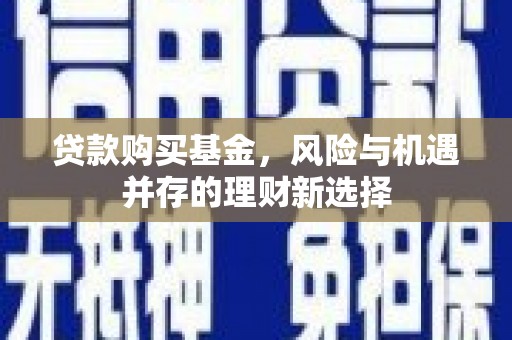 西城贷款购买基金，风险与机遇并存的理财新选择