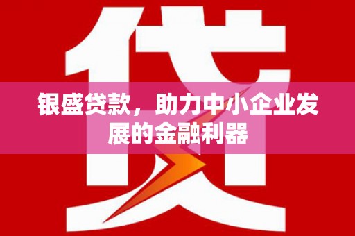正宁银盛贷款，助力中小企业发展的金融利器