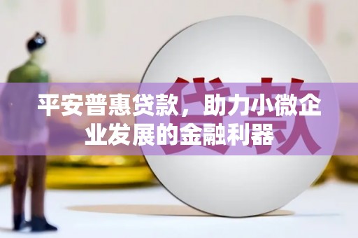 湖里平安普惠贷款，助力小微企业发展的金融利器