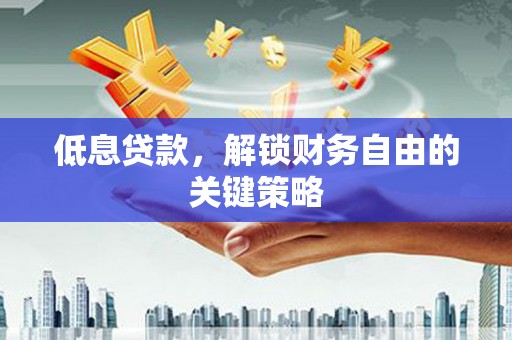 中区低息贷款，解锁财务自由的关键策略