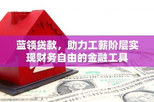 顺平蓝领贷款，助力工薪阶层实现财务自由的金融工具