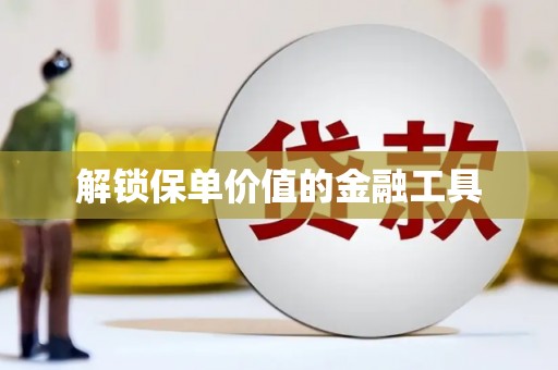 十堰解锁保单价值的金融工具